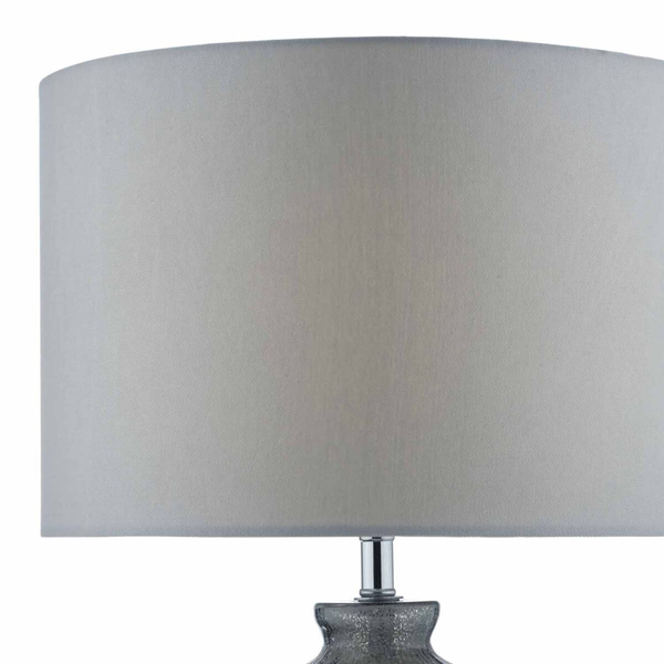 Lampka nocna z abażurem PAMPLONA PAM4239 szklana szary biały