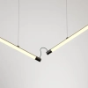 Wisząca lampa nad stół sticks czarna PIPER LED 26,5W 2700-4000K nad wyspę 71265-M942-D9-PH-12