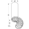 Sufitowa lampa 2277110 metalowa okrągły downlight pierścienie czarne złote