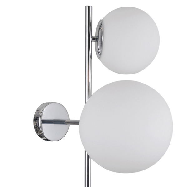 Loftowa LAMPA ścienna VAILANTE WL-31221-3B-CH Italux modernistyczna OPRAWA kinkiet szklane kule chrom
