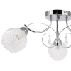 Pałacowa lampa sufitowa 8964/3 8C crystal do holu chrom