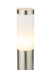 Stojąca lampa ogrodowa Boston 3158 Globo tuba IP44 stalowa srebrna