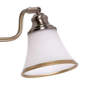 Kinkiet LAMPA ścienna GRANDO 6546 Rabalux klasyczna OPRAWA listwa retro klosz dzwon bell patyna