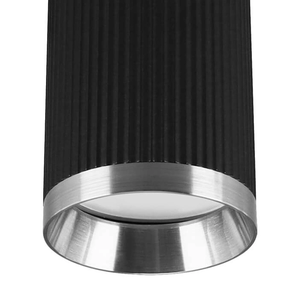 Sufitowa lampa Frida 4193 Ideus nad stół tuba chrom czarna