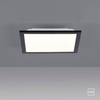 Natynkowa lampa sufitowa Flat LED 6W 3000K czarny plafon do jadalni