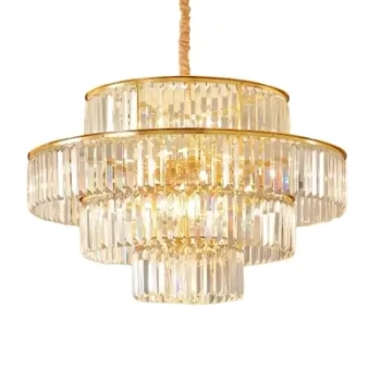 Pałacowy wiszący żyrandol Palazzo CGPALA60 kryształowy złoty