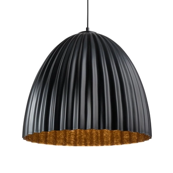 Lampa wisząca Telma 32021 Sigma nad stół karbowana czarna miedziana