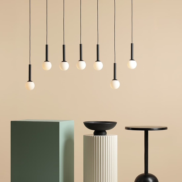 Lampa wisząca Riu 1121T1 Aldex nad wyspę metal czarna