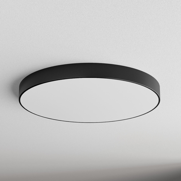 Plafon LAMPA sufitowa Cleo 137623619457 TEAM metalowa OPRAWA okrągła natynkowa czarna