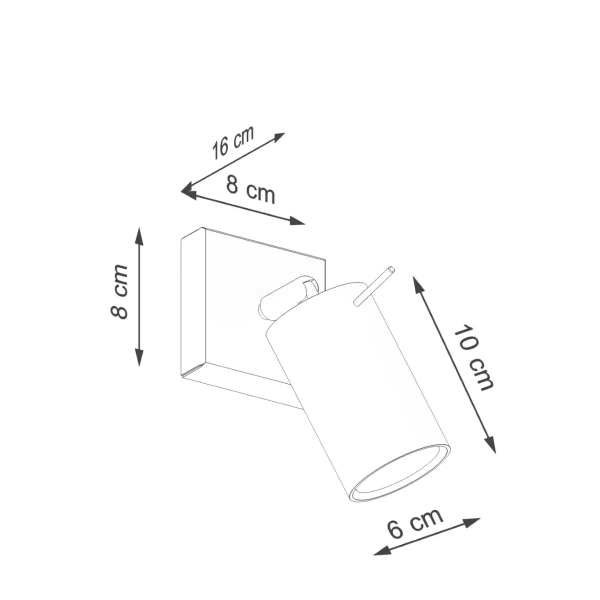 Naścienna lampa z regulacją RING SL.1500 do przedpokoju oliwkowa
