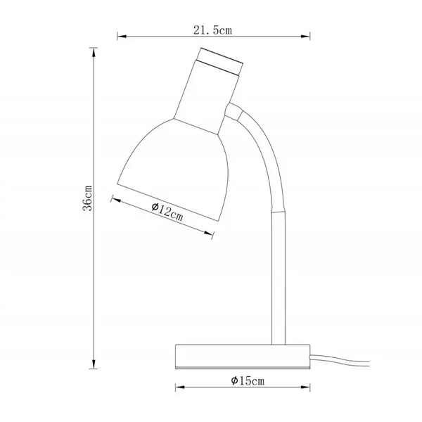 Metalowa lampka biurkowa Senza TB-37263-OG Italux pomarańczowy