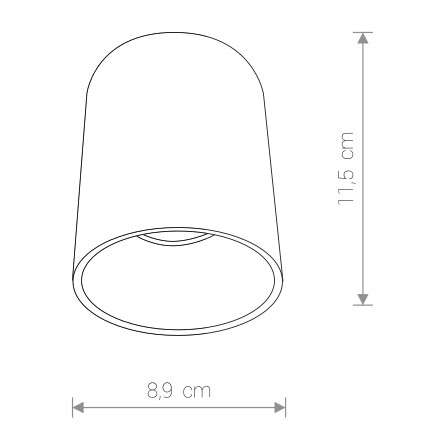 LAMPA sufitowa EYE TONE 8930 Nowodvorski tuba OPRAWA metalowa downlight czarna