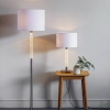 Stołowa lampka z abażurem Andromeda 71621 LED 13W 3000K chrom biały
