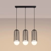Lampa zwis na belce Brina SL.1334 Sollux kule nieregularna czarna