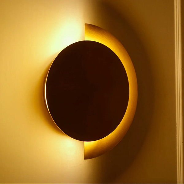 Naścienna lampa Lunar CGLUNAR-1 Copel LED 6W 3000K półokrąg mosiądz