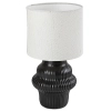 Stołowa lampa do salonu Glimo 74058 ceramiczna na stół czarny biały