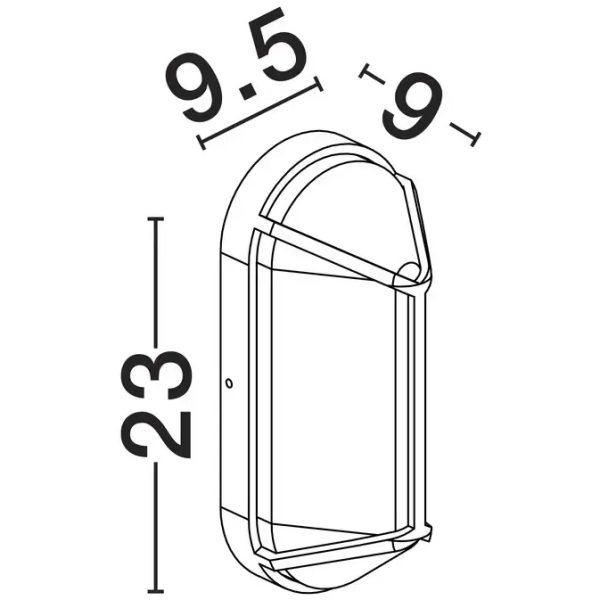 Loftowa lampa ścienna CASVELO LE75254 na taras IP65 antracyt
