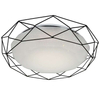 LAMPA sufitowa Sven 98-66244 Candellux metalowa OPRAWA plafon modernistyczny LED 24W 3000K z efektem gwiazd biały czarny