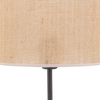 Jutowa lampka nocna Rondo 5100 TK Lighting okrągła czarna beżowa