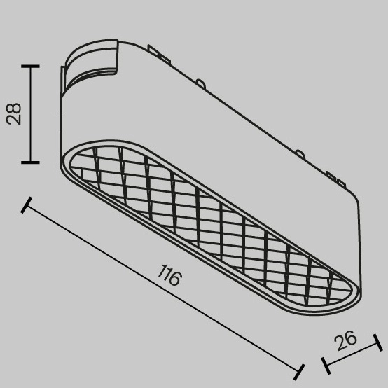Lampa do szyny salonowa Basis TR084-1-6W4K-W LED 6W 4000K magnetyczna biała