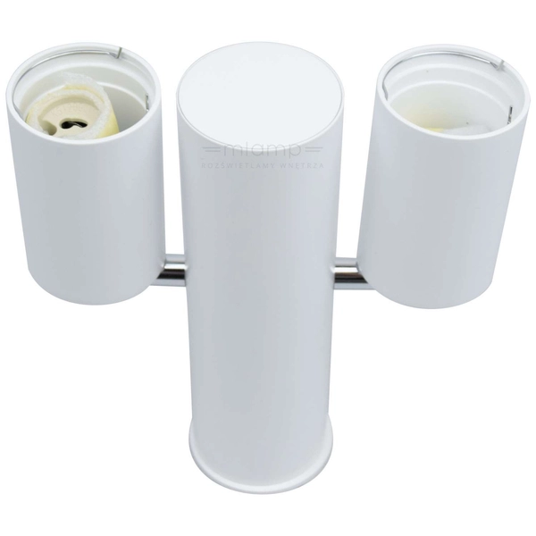 LAMPA sufitowa SHIMA 7208 Shilo metalowa OPRAWA reflektorowa tuba biała