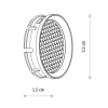 Filtr przeciwodblaskowy do lamp HONEY COMB 11427 czarny