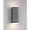 Kinkiet ścienny do holu HADOR DL242270660 Trio LED 7W 3000K IP54 antracyt