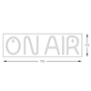 Neonowa lampka LED na stół Neon FM-WN46 Zumaline on air czerwona biała