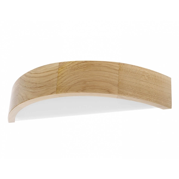 Kinkiet ścienny Cleo 1307623600196 Temar loftowa półokrąg drewniany