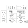 Plafon łazienkowy Ika 1060 Brosline LED 18W 3000K ring IP54 biały