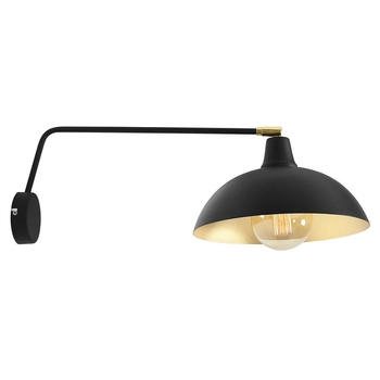 Industrialna lampa ścienna Espace 1036C1 metalowy kinkiet regulowany czarny