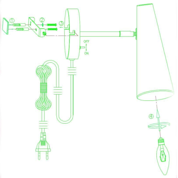 Kinkiet LAMPA ścienna PEAK 107898 Markslojd regulowana OPRAWA metalowy stożek czarny
