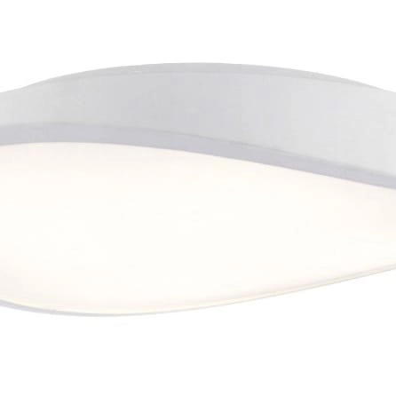 Biała lampa natynkowa Circulo pokojowy plafon nad stolik