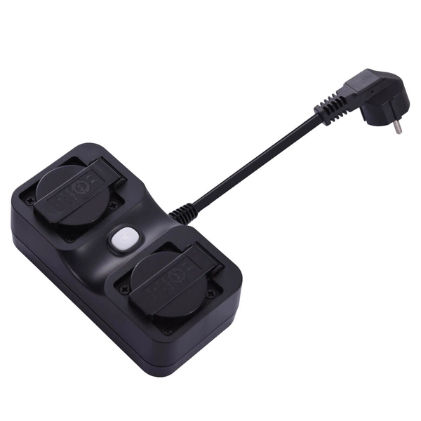 Wtyczka sterowana aplikacją DOUBLE AZ3223 Azzardo IP44 podwójna czarny