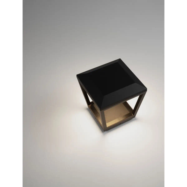 Zewnętrzny kwadratowy kinkiet SARILCO LE75176 LED 15W 3000K IP65 antracyt