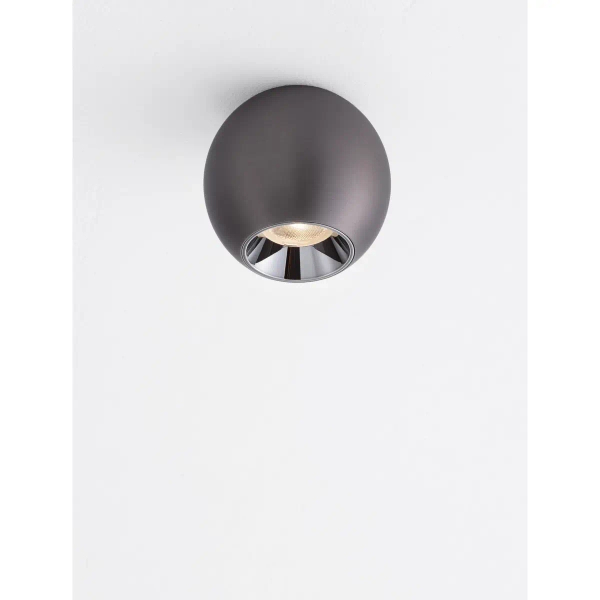 Kulista lampa sufitowa BAZENIO LE45521 LED 13W 3000K srebrna