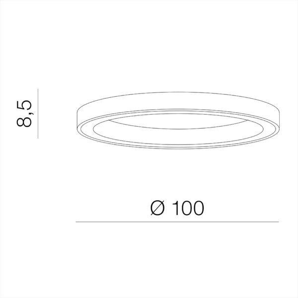 Lampa sufitowa ledowa Marco AZ5037 80W do salonu biała