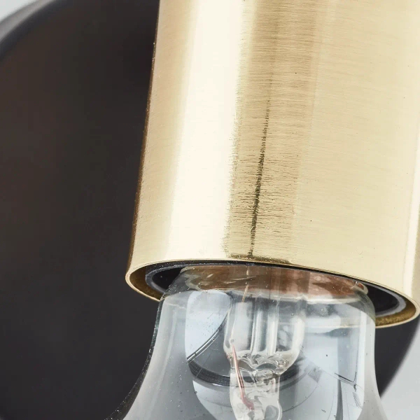 Metalowy kinkiet ścienny Kerry 99714/72 czarny mosiądz