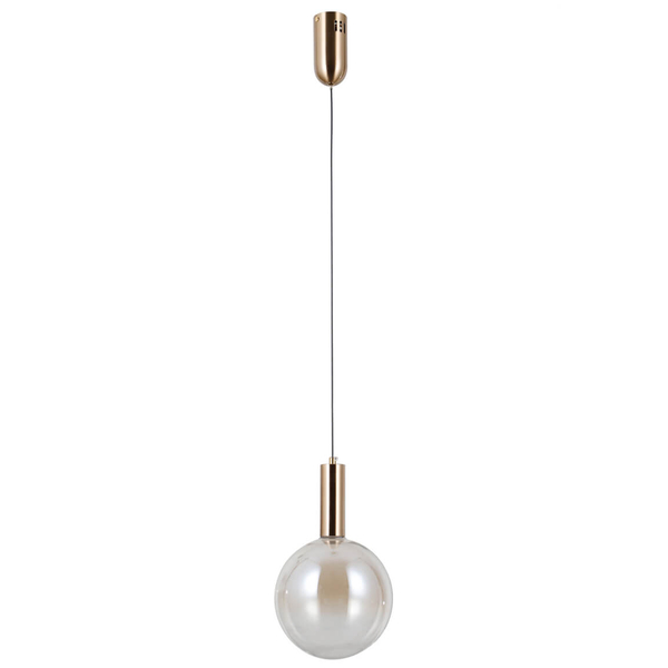 Zwieszana lampa Strela PND-34378-1M-HBR LED 5W 3000K złoty bursztynowy