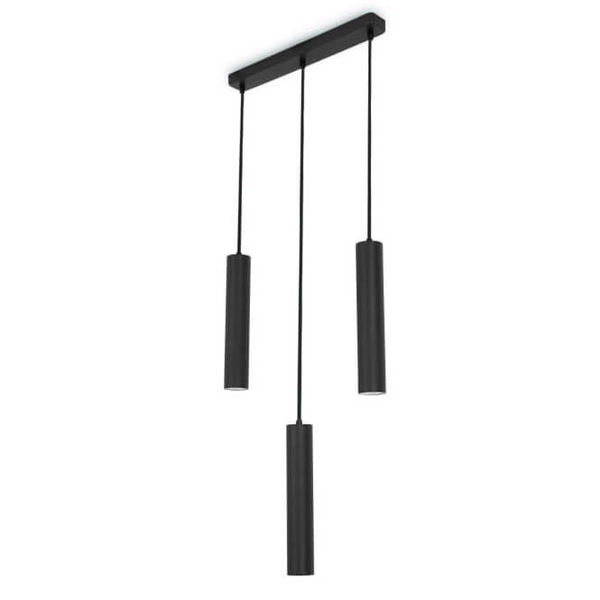 Lampa wisząca na belce Spoti ABR-ZLW3T-C Abruzzo sople czarna