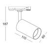 Lampa sufitowa jednofazowa STALA 701001005 metalowa tubka złota