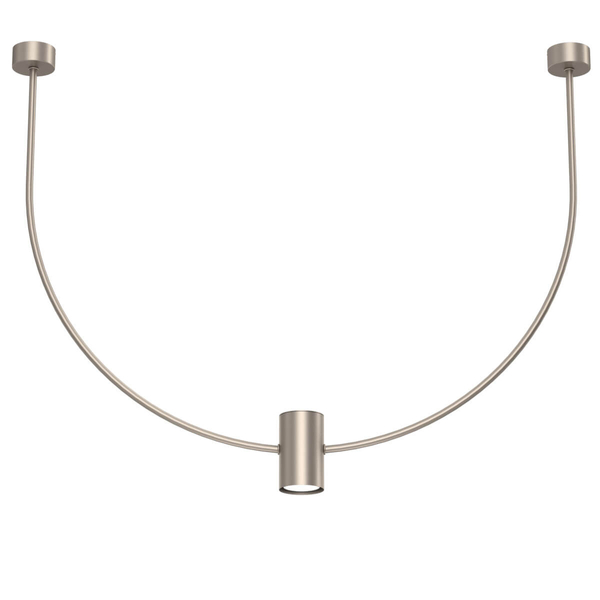 Wisząca lampa sypialniana No.C 5082 Shilo metalowa z regulacją 76cm platynowa