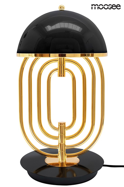 Stołowa lampka do sypialni BOTTEGA stojąca lampa złota czarna
