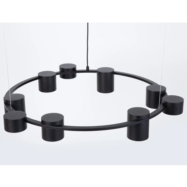 Lampa wisząca do sypialni Kodo 9 41338 zwis ring czarny