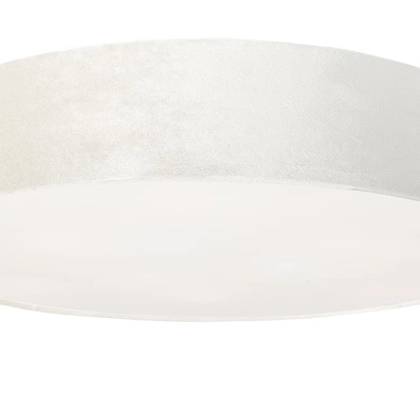 Okrągła lampa sufitowa Laguna 8957 Nowodvorski z aksamitu kremowa