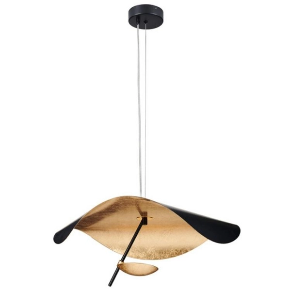 Designerska lampa wisząca Enigma ST-8821P-60 Step LED 13 czarna złota