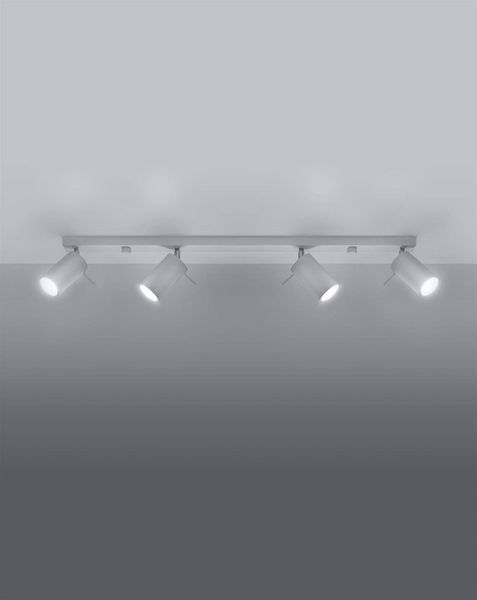 Nasufitowa lampa listwa Ring SL.0331 Sollux z regulacją biała OUTLET