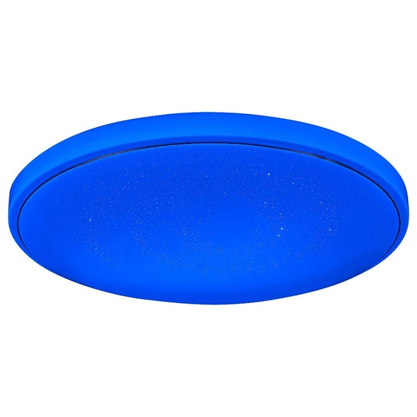 Okrągła LAMPA sufitowa BRUCE 2118 Rabalux metalowy plafon LED RGB 60W 3000K - 6000K z pilotem chrom