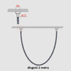 Regulowana lampa wisząca Rope LP-642/2M Smart LED 25W 2700K-6500K lina do salonu złoty biały