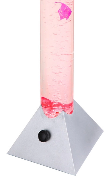 Podłogowa lampa stojąca Mendoza 5 rybek LED RGB 0,06W srebrna